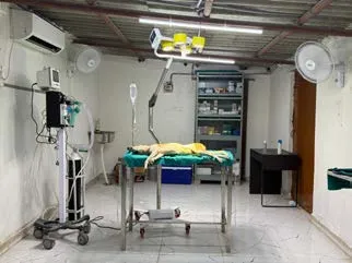 Treatment room in the SAFI veterinary clinic
